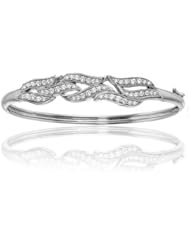 3.36ct Diamond Accented Bangle 14k Gold