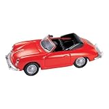 HO Die Cast Porsche 356B Cabrio Red HO Die Cast Porsche 356B Cabrio Red