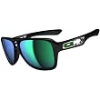 Oakley Dispatch II Men's Lifestyle Designer Sunglasses w/ Free B&F Heart Sticker - Polished Black/Jade Iridium