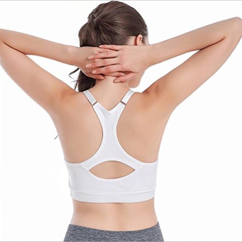 Weigeer Womens Comfort Wire-free Push-up Seamless Back Yoga Sport Bra