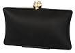 Satin, Mini Clutch, Rhinestone Closure, Evening Bag - Roseanne (41 8701)