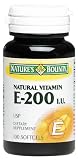 Vitamin E 200 I.U. Synthetic Softgels, By Natures Bounty - 100 Softgels