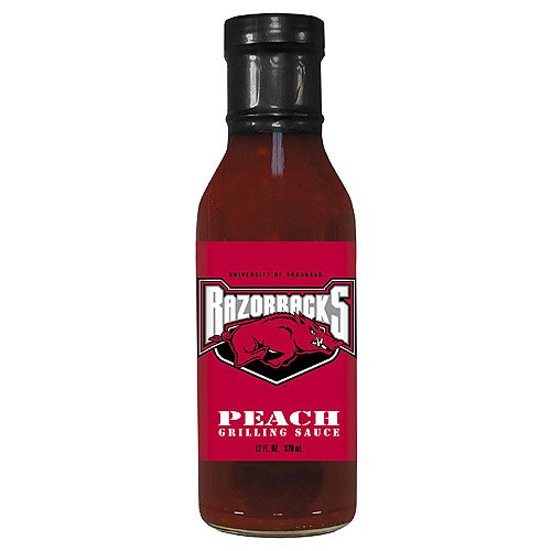 Arkansas Razorbacks NCAA Peach Grilling Sauce - 12oz by Hot Sauce Harry