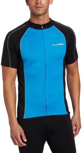 Funkier Bike Men's Short Sleeve Jersey, Blue/Black , XXX-Large