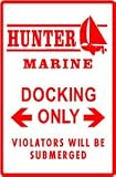 HUNTER MARINE YACHT DOCKING boat sport sign