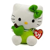Vert Pomme Hello Kitty Peluche tissu écossais Vert- 15 cm de Ty