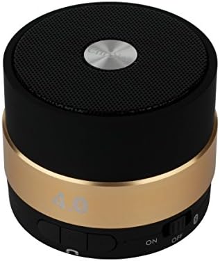 CinDier Mini Super-Portable Bluetooth Speaker V4.0 With 5w HiFi Strong Speaker For Iphone,Ipad,Samsung,HTC,Computer,Car and More.And 12-Month Warranty(Golden)