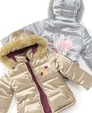 Hannah Montana Girls Short Fur Trim Parka