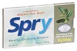 Search : Xlear - Spry Green Tea Xylitol Gum Blister Card, 20 packets