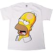 Simpsons Homer Glowing Donut on the Brain Mens T-Shirt