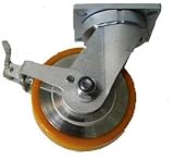 ヨドノ　超重量用高硬度ウレタン自在車ストッパー付　１５００ｋｇ用　4447093 HDUJ150ST