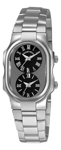 Philip Stein Women's 1GCBSS Tesslar Black Dual Time Dial Watch by Philip Stein