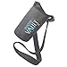 WaterVault Neoprene Bottle Holder, Adjustable Detachable Strap, Shoulder Sling & Hand Carrier - Grey XL