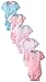 Gerber Baby Girls 5-Pack Short Sleeve Variety Onesies Bodysuits Blue Zebra 6-9 Months