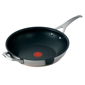 Tefal Jamie Oliver Stainless Steel Stirfry Pan, 30 cm, with Helper Handle