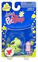 Littlest Pet Shop Messiest Single Figure Frog with Pink Waterbottle