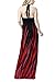 Yacun Women's Flame Design Halter Sexy Maxi Dress Evening Gown Plus Size