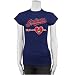 Cleveland Indians Navy Blue Ladies What's Not To Love Here T-shirt