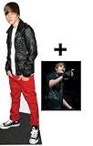 *FAN PACK* - JUSTIN BIEBER - LIFESIZE CARDBOARD CUTOUT (STANDEE / STANDUP) - INCLUDES 8X10 (25X20CM) STAR PHOTO - FAN PACK #168IMAGE