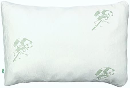 Bamboo Shredded Memory Foam Pillow, Queen Size Pillow, Hypoallergenic &amp; Breathable, Stay Cool Bamboo Cover, Dust Mite Resistant, Snore Pillow Ideal for Side Sleepers, Back Sleepers or Sleep Apnea