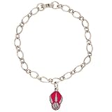 Toronto Raptors Ladies Silver-Tone Charm Bracelet