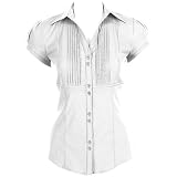 Misses Nue Options Pleated Stitch Stretch Blouse