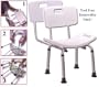 Deluxe Bath Bench, Assembled With Back