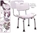 Deluxe Bath Bench, Assembled With Back