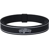 Phiten Nba X30 Bracelet San Antonio Spurs, Black, Medium, 6.75 Inch