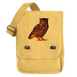 Messenger Field Bag Yellow Eurasian Eagle Owl