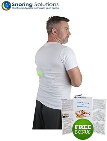 Stop Snoring T-Shirt by Snoring Solutions - Most Comfortable Stop Snoring Aid for Back Snorers! Eliminates Snoring by adjusting your sleeping position! (Large) by Snoring Solutions