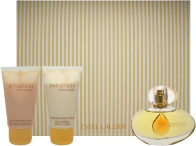 Intuition by Estee Lauder for Women Luminous Impressions 3 Piece Set Includes: 1.7 oz Eau de Parfum Spray + 1.7 oz Fragrant Body Lotion + 1.7 oz Fragrant Body Wash