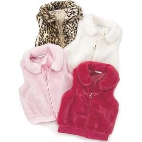 Greendog Little Girl Faux-Fur Vest