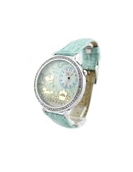 ZLCY Womens Polymer Clay Carriage Wrist Watch Mint Green