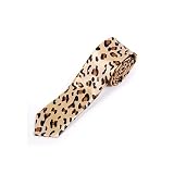 New Leopard Skin Print Retro Skinny 2 Necktie Neck Tie