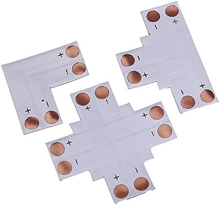 2pin LED Connector T Shape Corner For 10mm 5050 LED Strip Light