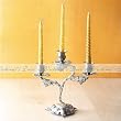 Sliver Plated Three Light Candelabra/candle holder-A