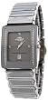 Mens Oniss Swiss Movement Silver Face with Diamond Trim Rectangular Design Diamonds Sapphire Tungsten