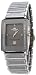 Mens Oniss Swiss Movement Silver Face with Diamond Trim Rectangular Design Diamonds Sapphire Tungsten