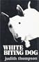 White Biting Dog