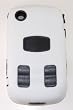 KingCase BlackBerry Gemini 8520 8530 * Warrior Case * (White & Black) - The ULTIMATE Protector + Free Screen Protector