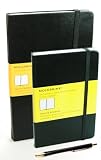 Moleskine Large Sketch and Small Sketch Combo Gift Kit with Pen