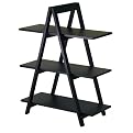 3-Tier A-Frame Bookshelf - Black