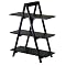 3-Tier A-Frame Bookshelf - Black