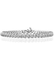 2 Carat Diamond Swirl Bracelet in 14K white Gold