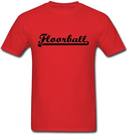 Freedomboy Casual I Love Floorball Red male tee shirt M