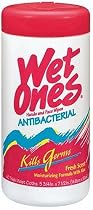 Wet Ones Antibacterial Moist Towelette, Cloth, 5-3/4 x 7-1/2, White, 40 Wipes per Dispenser