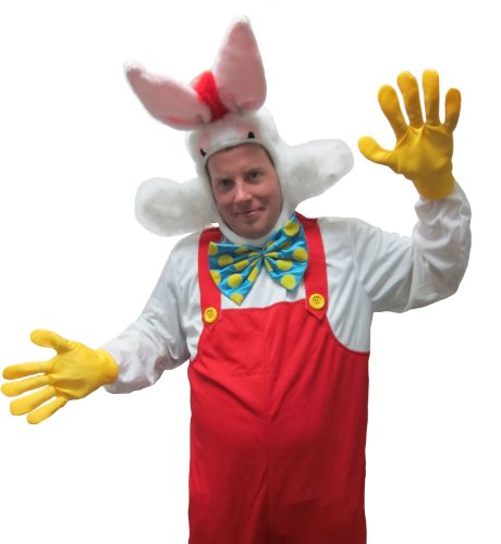 Cartoon Framed White Rabbit Costume