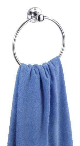 Wenko 17876100 Handtuchring Basic - Edelstahl gl&auml;nzend, rostfrei, 21 x 23.5 x 6.5 cm