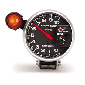 Auto Meter 3904 Sport-Compact Pedestal Mount Shift-Lite Tachometer Gauge